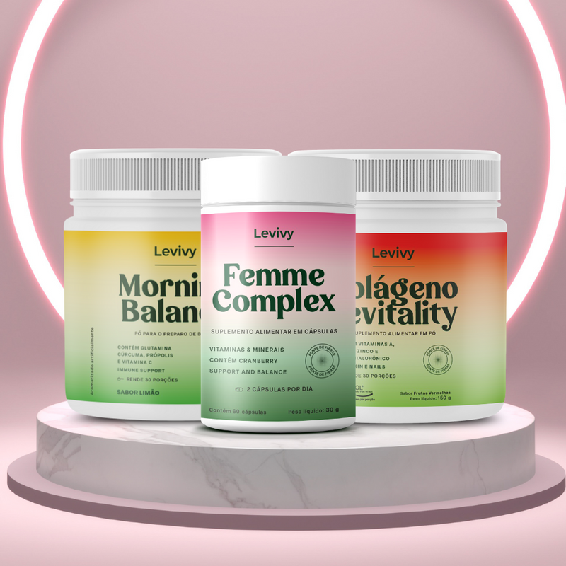 Kit Colágeno Revitality + Morning Balance + Femme Complex