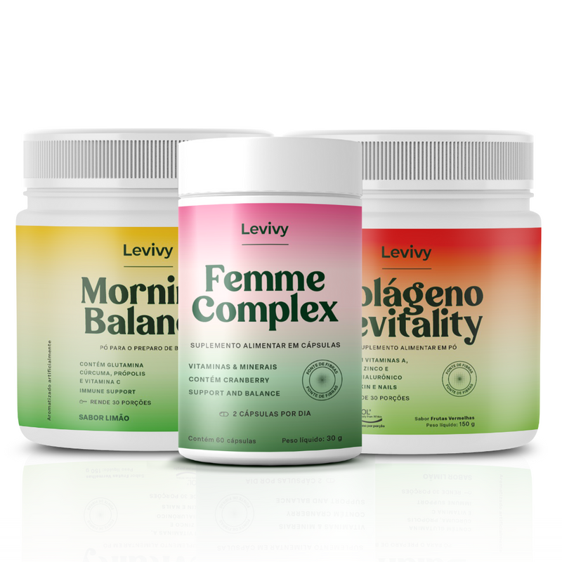 Kit Colágeno Revitality + Morning Balance + Femme Complex