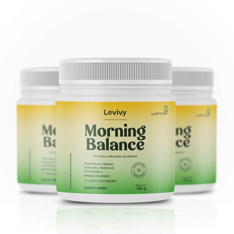 3 Potes Morning Balance Sabor limão - Levivy